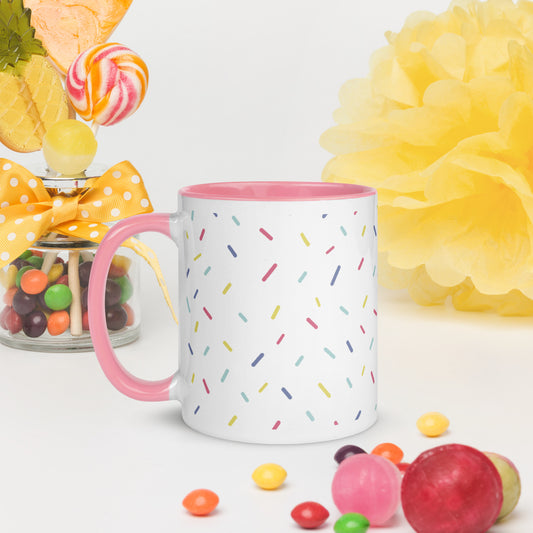 Sprinkles - Ceramic Mug with Color Inside
