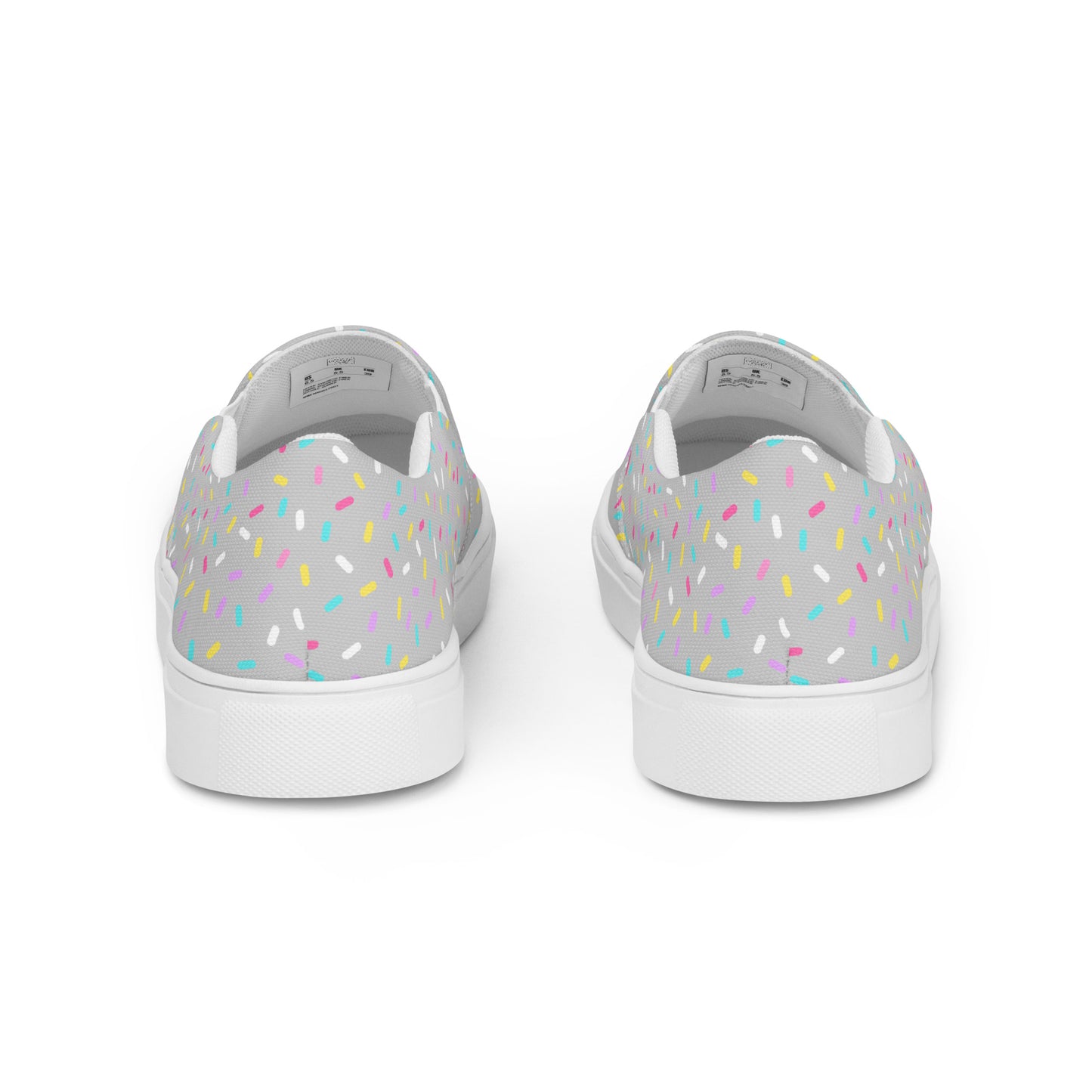 Sprinkled with Love - Women’s Slip-on Canvas Shoes in Gray