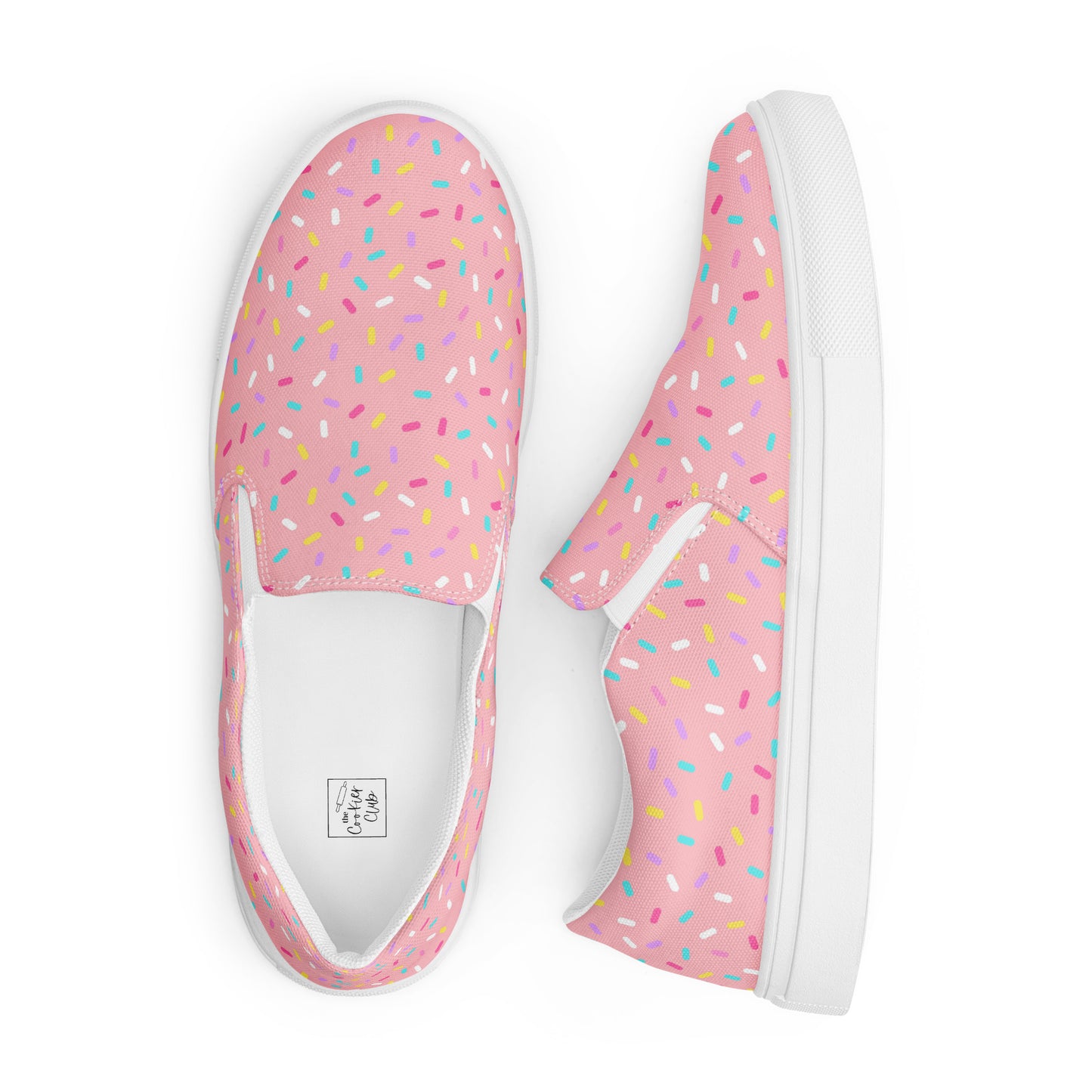 Sprinkled with Love - Women’s Slip-on Canvas Shoes in Pink