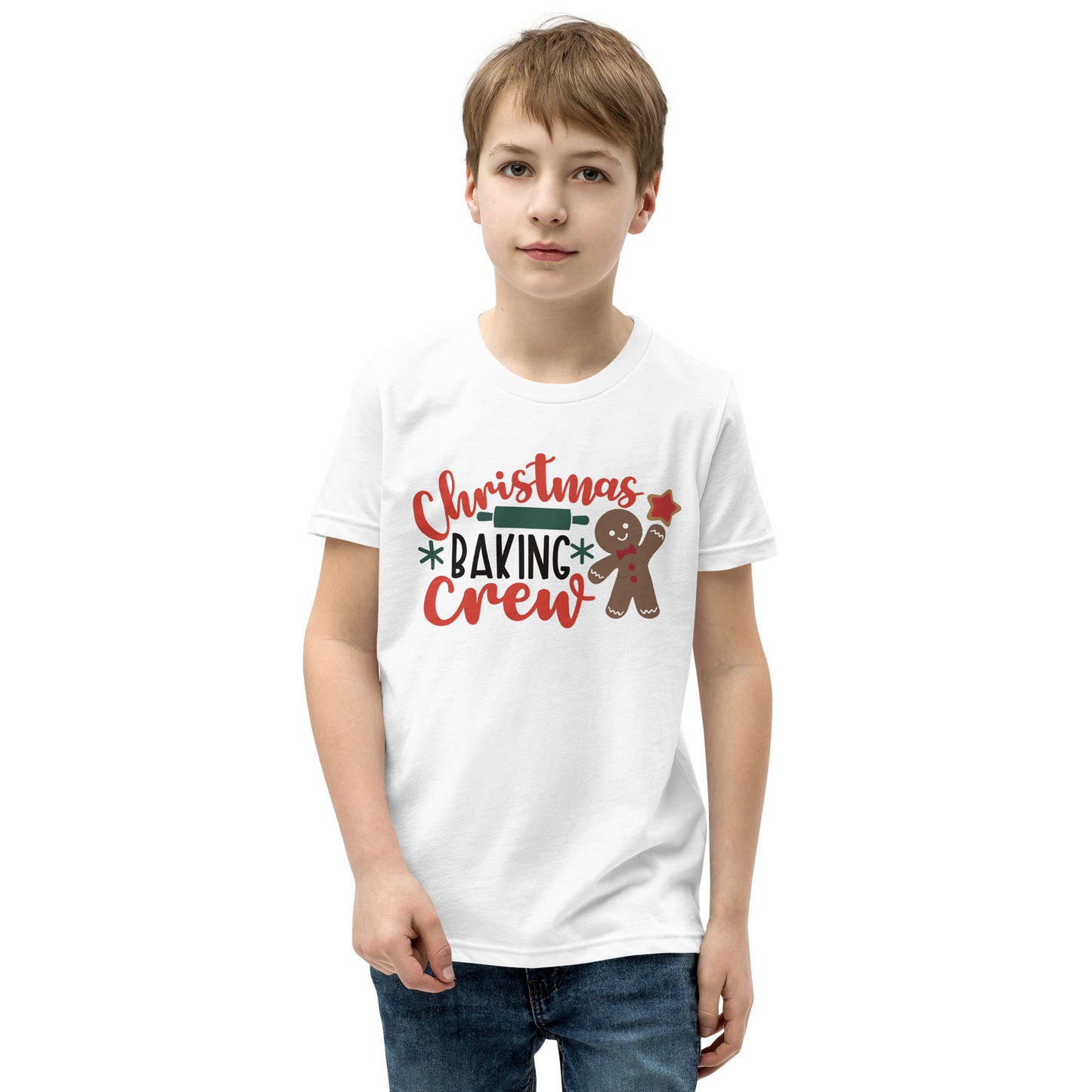 Christmas Baking Crew Youth Short Sleeve T-Shirt