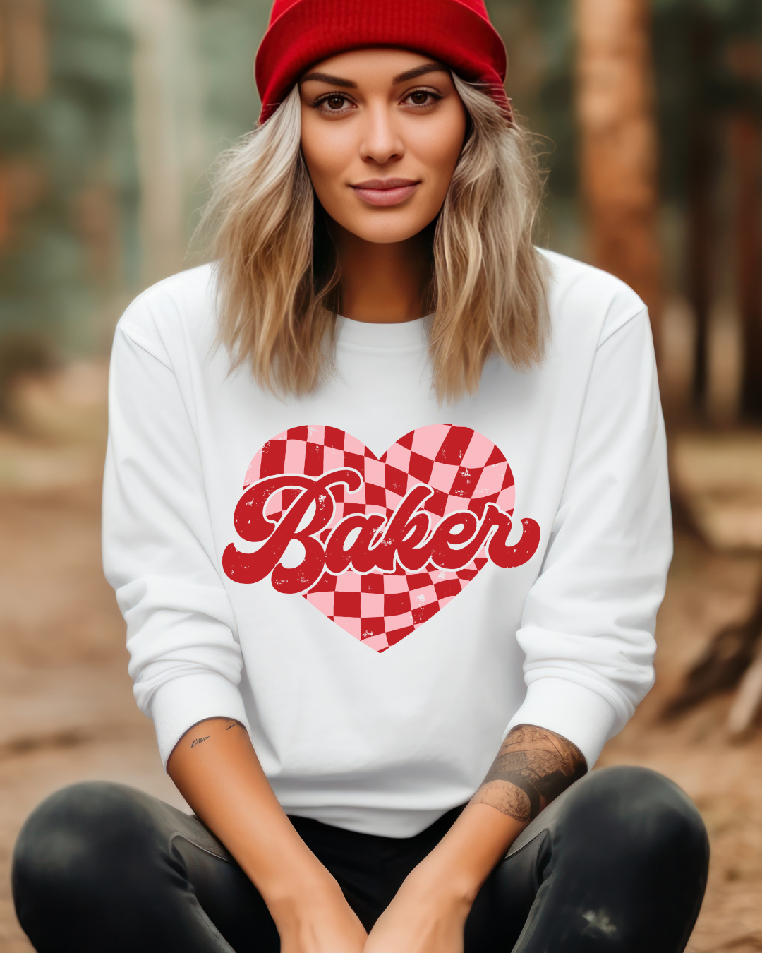 Retro Baker Heart - Unisex Sweatshirt