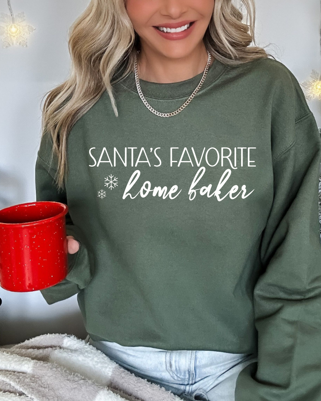 Santa's Favorite Home Baker Unisex Sweatshirt