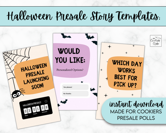 Halloween - Instagram Story & Templates - Presale & Pop-Up