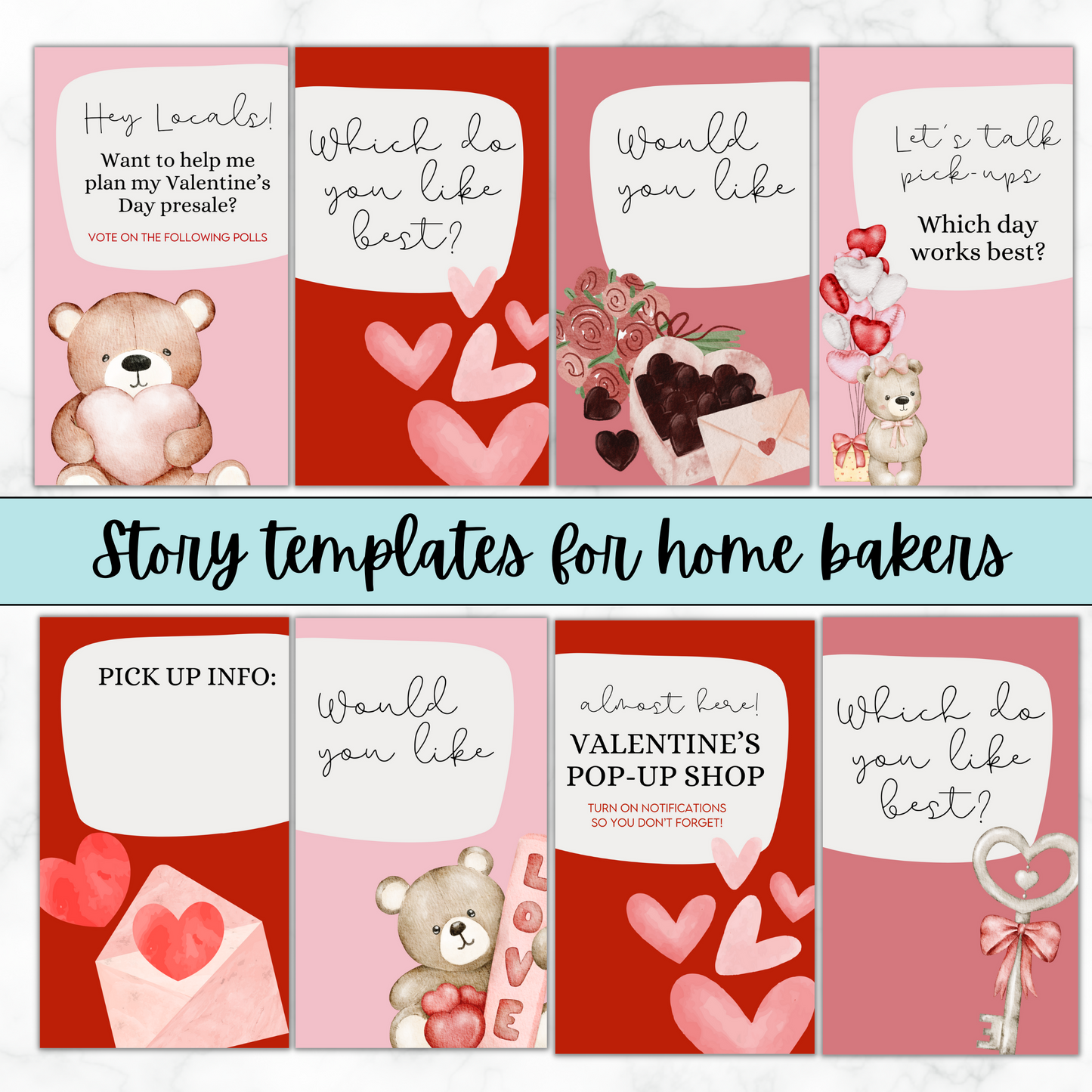 Valentine's Day - Instagram Story & Templates - Presale & Pop-Up