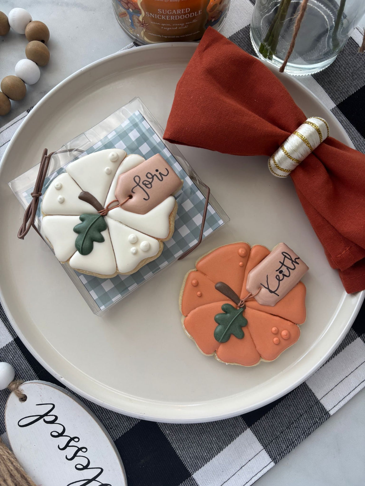 Personalized Pumpkin Single - Thanksgiving Cookie Presale - LOCAL PICK UP ONLY