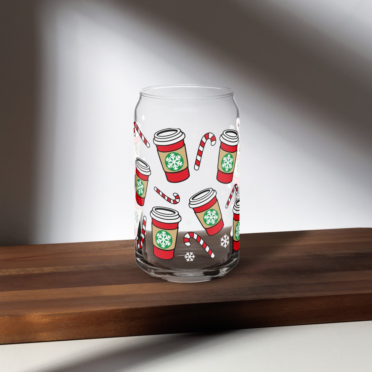 Christmas Cheer Can-shaped Glass