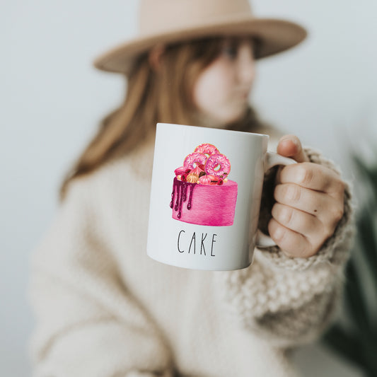 Cake - White Glossy Mug