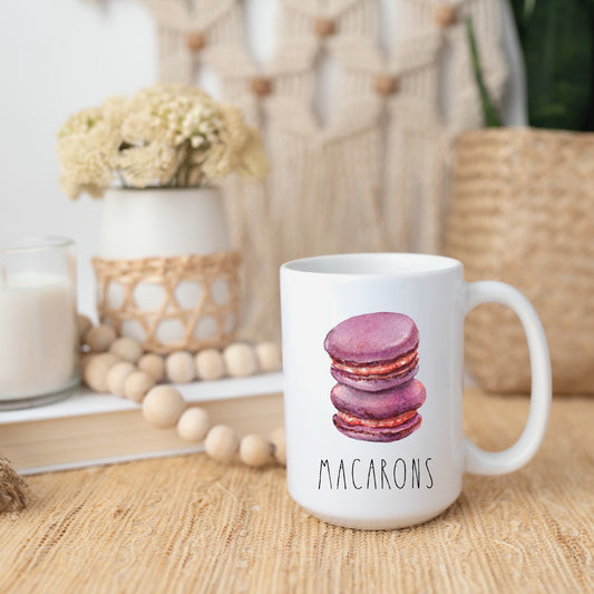 Macarons - White Glossy Mug