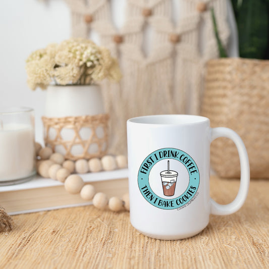 Coffee First - White Glossy Mug