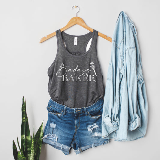 Badass Baker - Flowy Racerback Tank