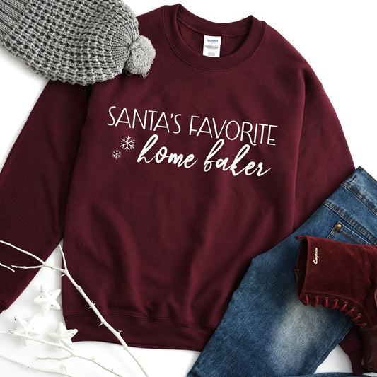 Santa's Favorite Home Baker Unisex Sweatshirt