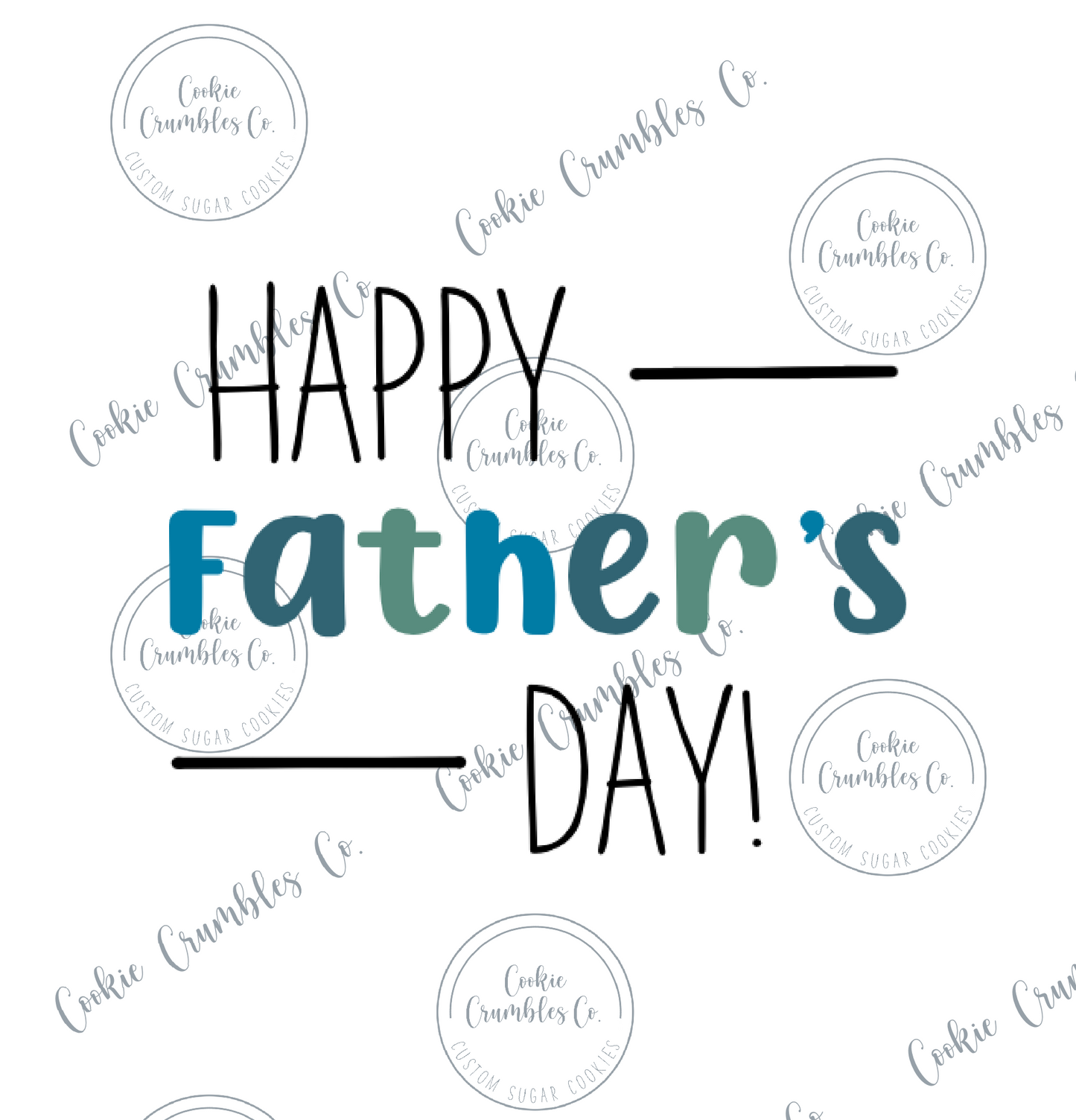 Happy Father's Day - Color - PNG File