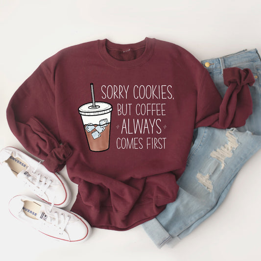 Coffee First - Crewneck Sweatshirt