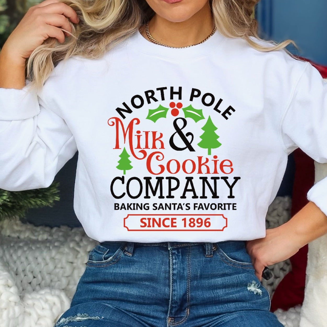 North Pole Milk & Cookie Co. Unisex Sweatshirt