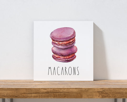 Macarons - Canvas Wall Art
