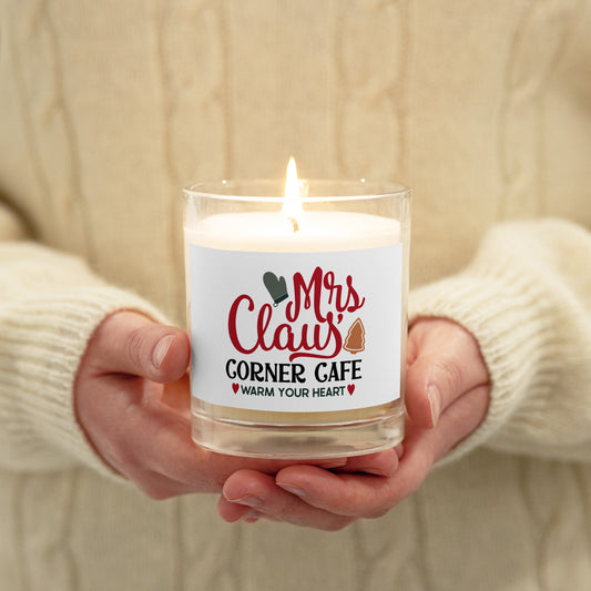 Mrs. Claus' Corner Cafe Glass Jar Soy Wax Candle