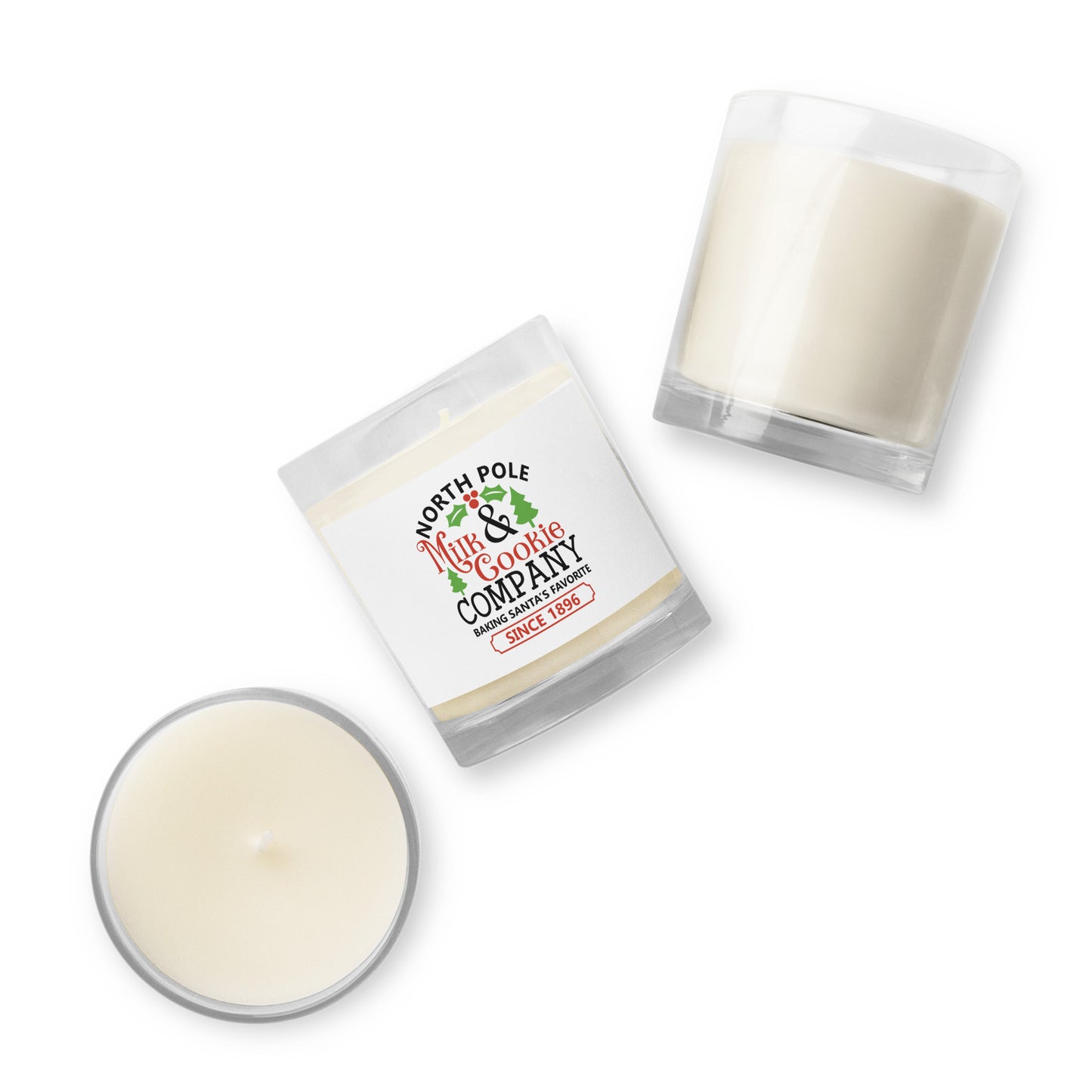 North Pole Milk & Cookie Co. Glass Jar Soy Wax Candle