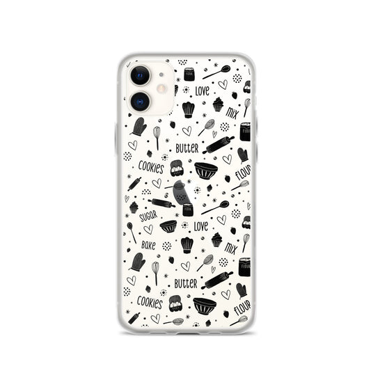 Baking Doodles Clear - iPhone Case