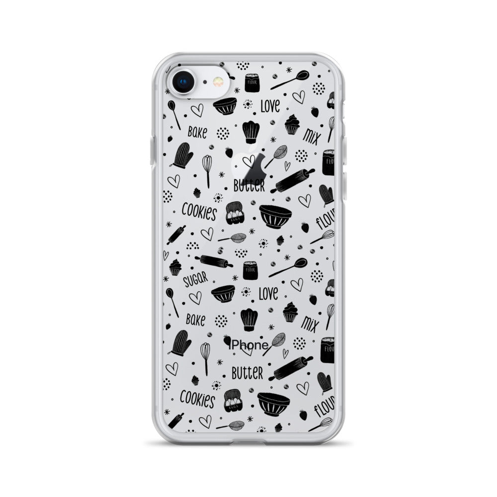 Baking Doodles Clear - iPhone Case