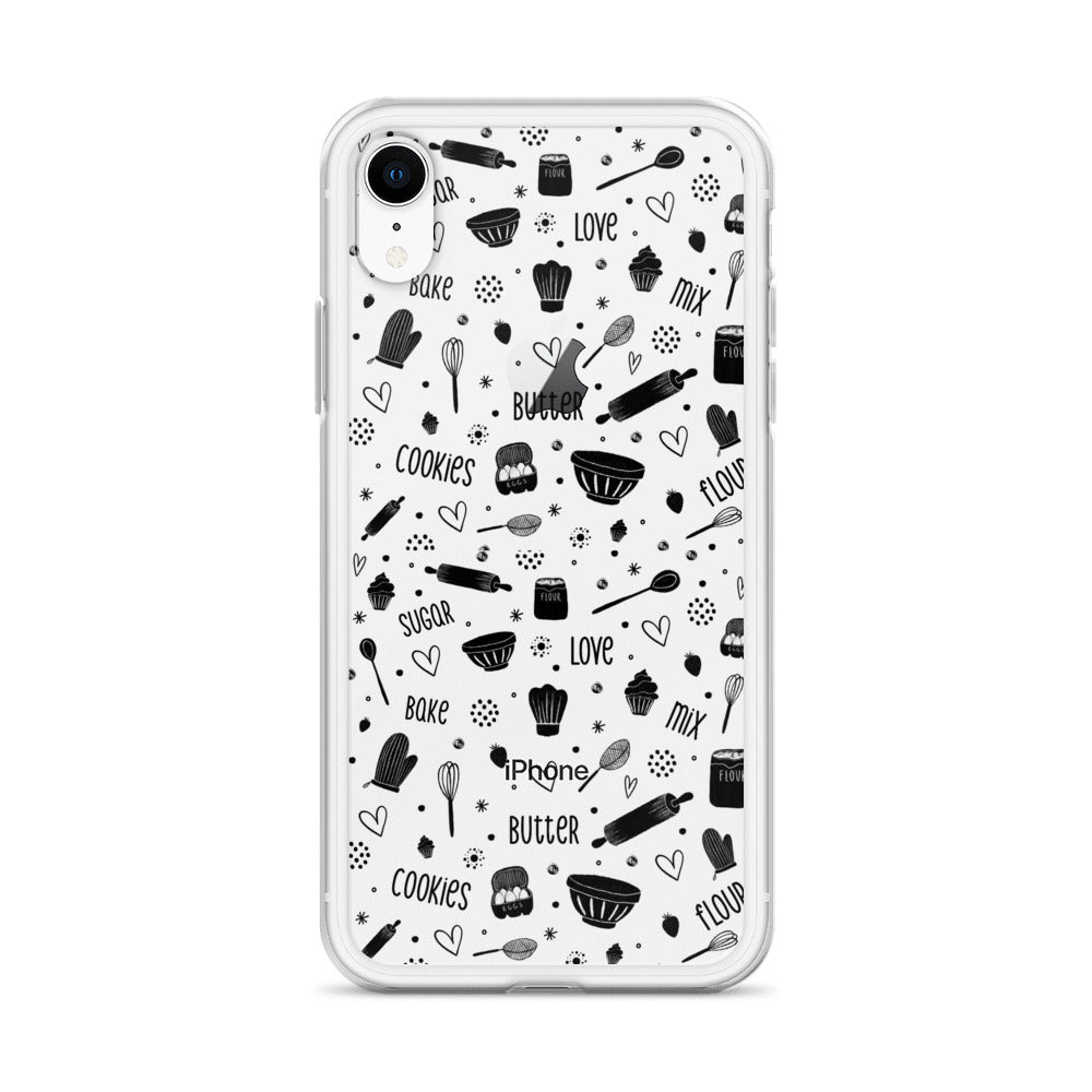 Baking Doodles Clear - iPhone Case