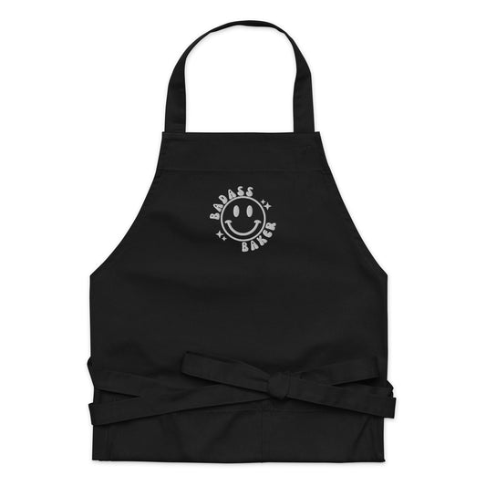 Badass Bake Smiley Organic Cotton Apron