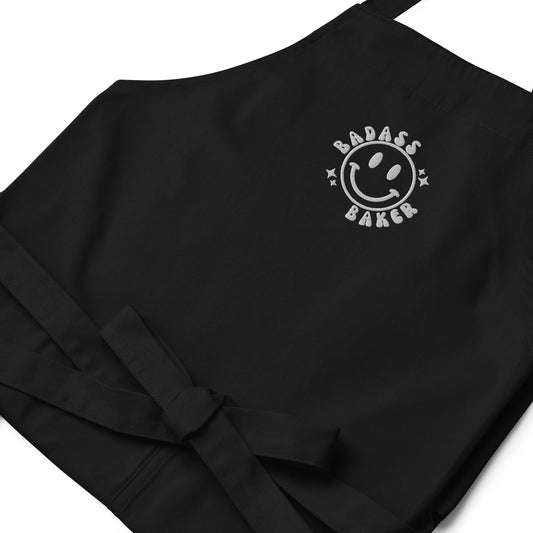 Badass Bake Smiley Organic Cotton Apron