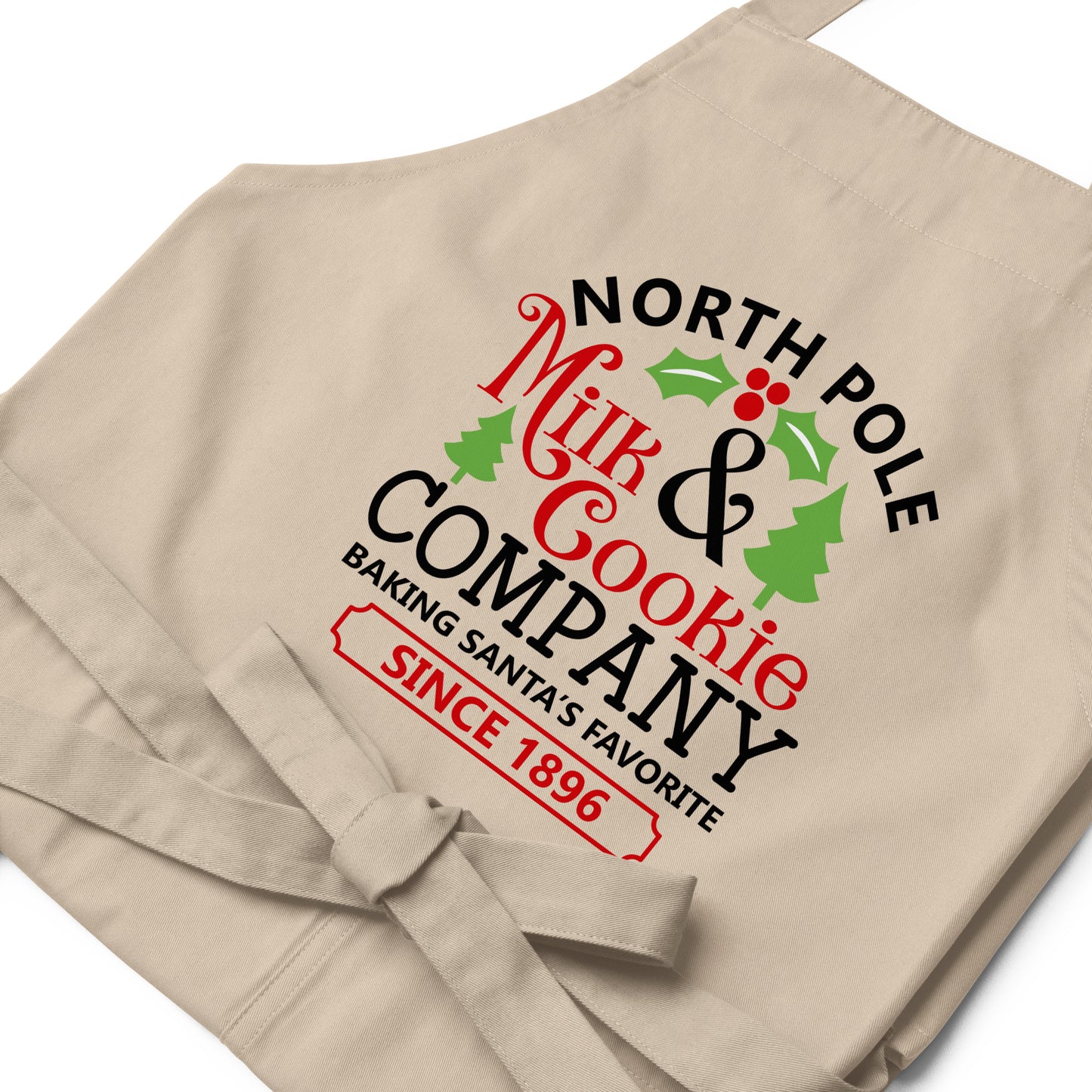 North Pole Milk & Cookie Co. - Printed - Organic Cotton Apron