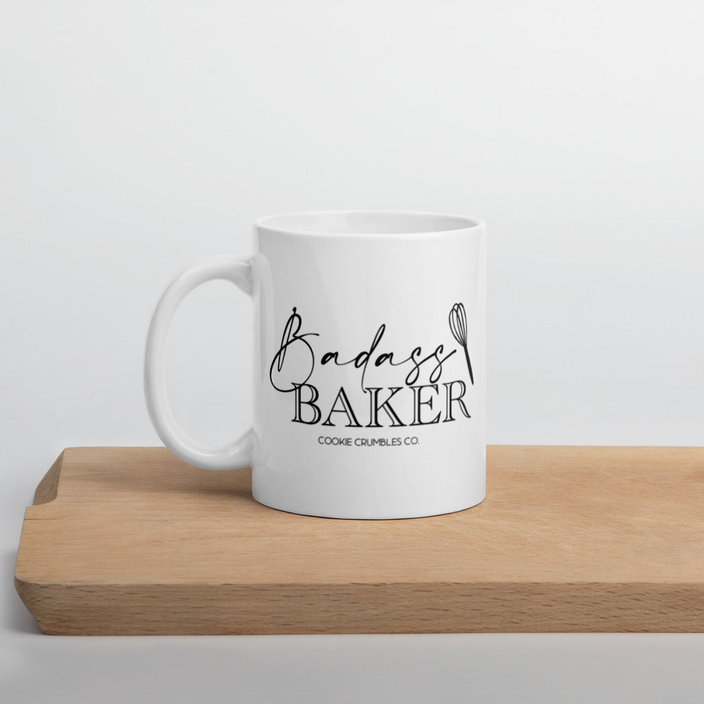 Badass Baker - White Glossy Mug