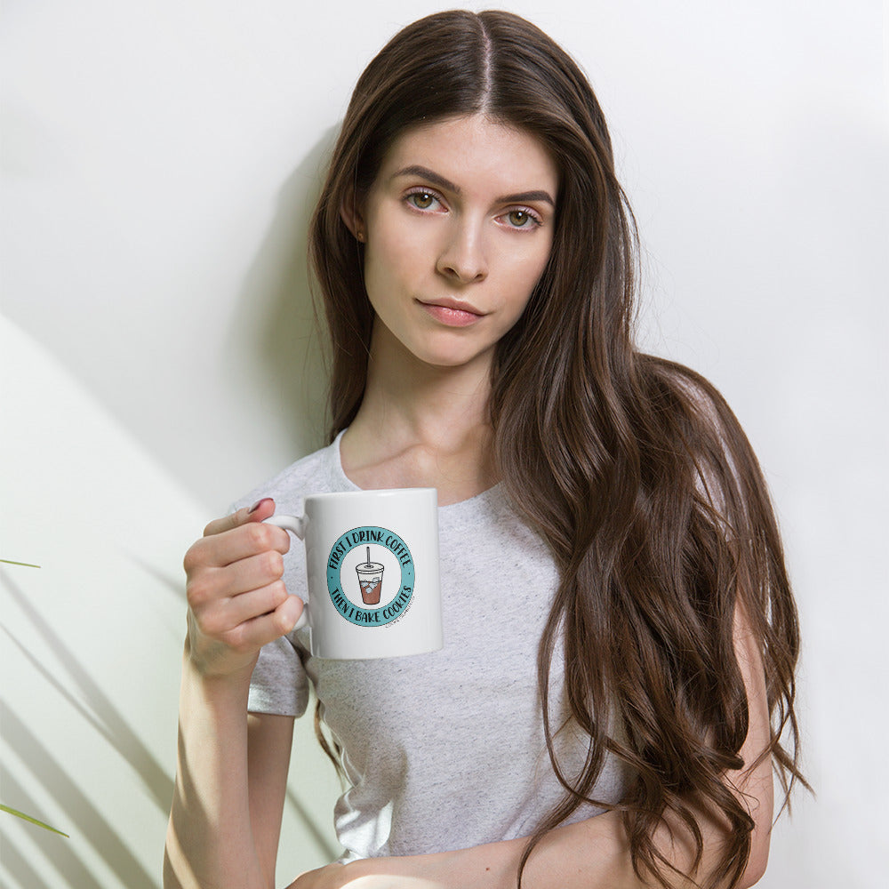 Coffee First - White Glossy Mug