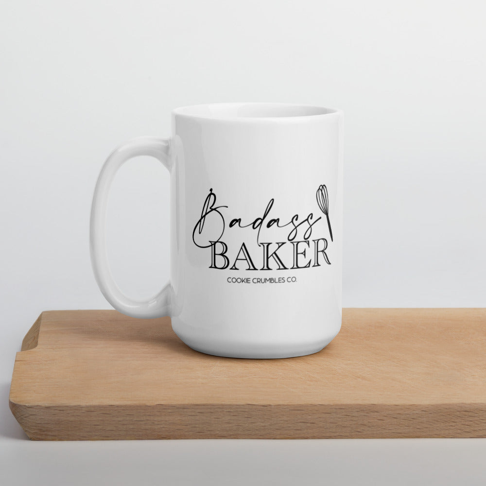 Badass Baker - White Glossy Mug