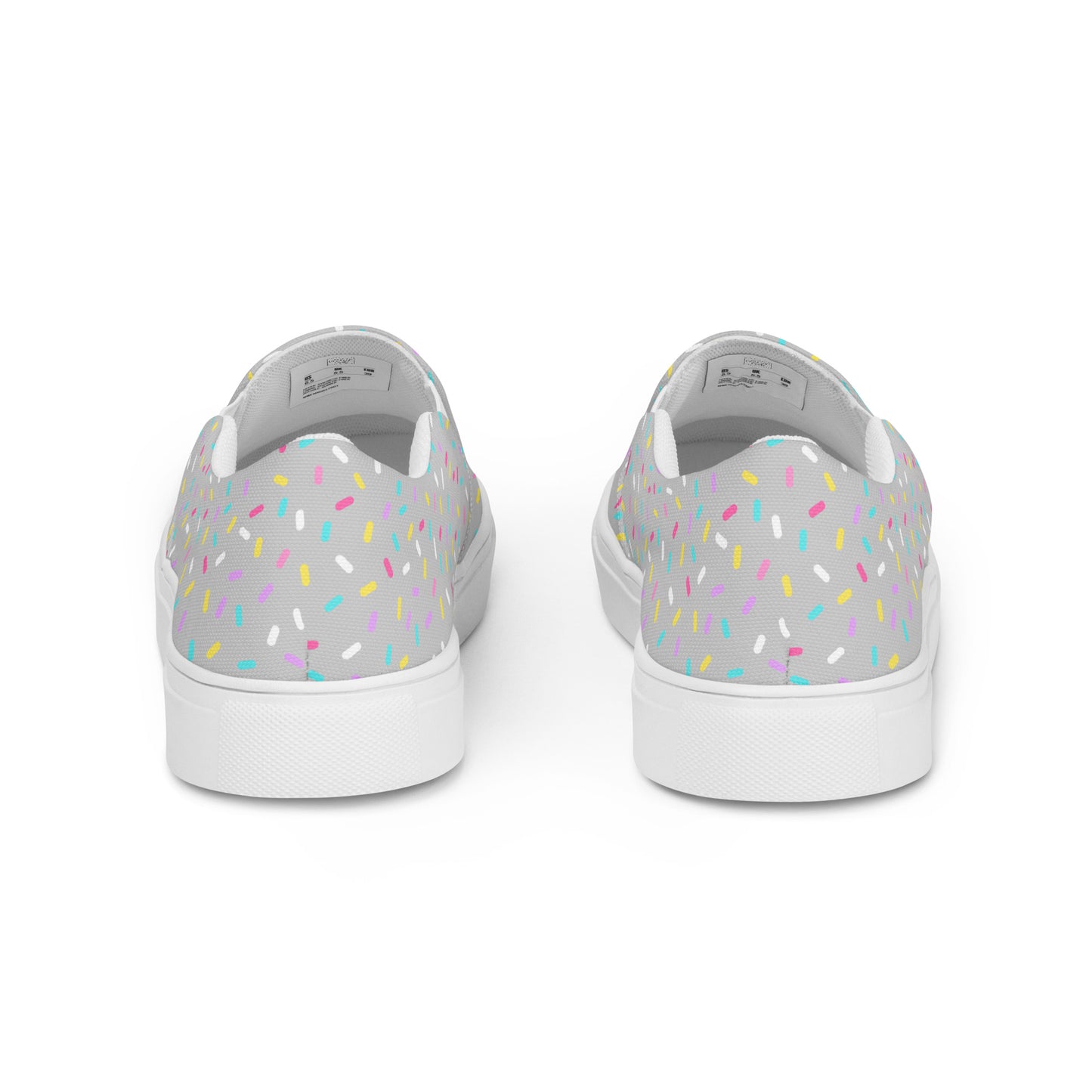 Sprinkled with Love - Women’s Slip-on Canvas Shoes in Gray