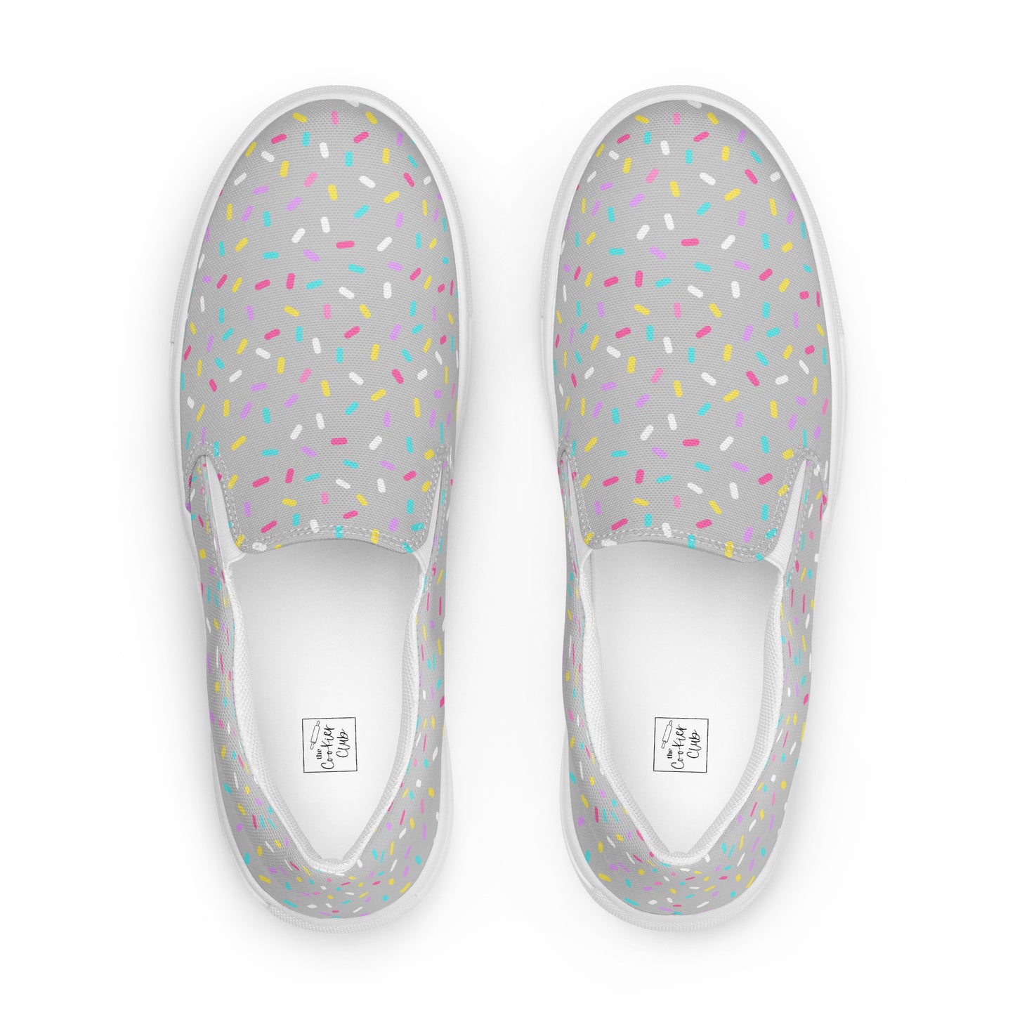 Sprinkled with Love - Women’s Slip-on Canvas Shoes in Gray